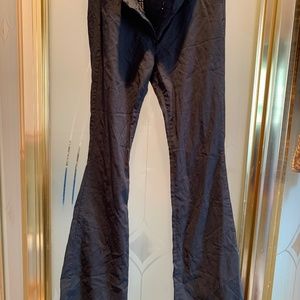 PANTS BLACK EXPRESS DESIGN POCKETS ZIP FRONT RETRO STYLE SIZE 6